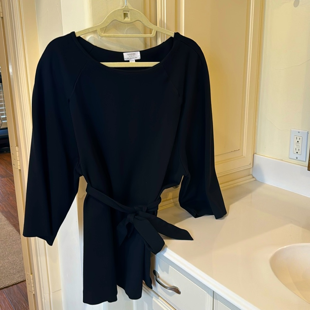 Seraphine Black Tunic Top
